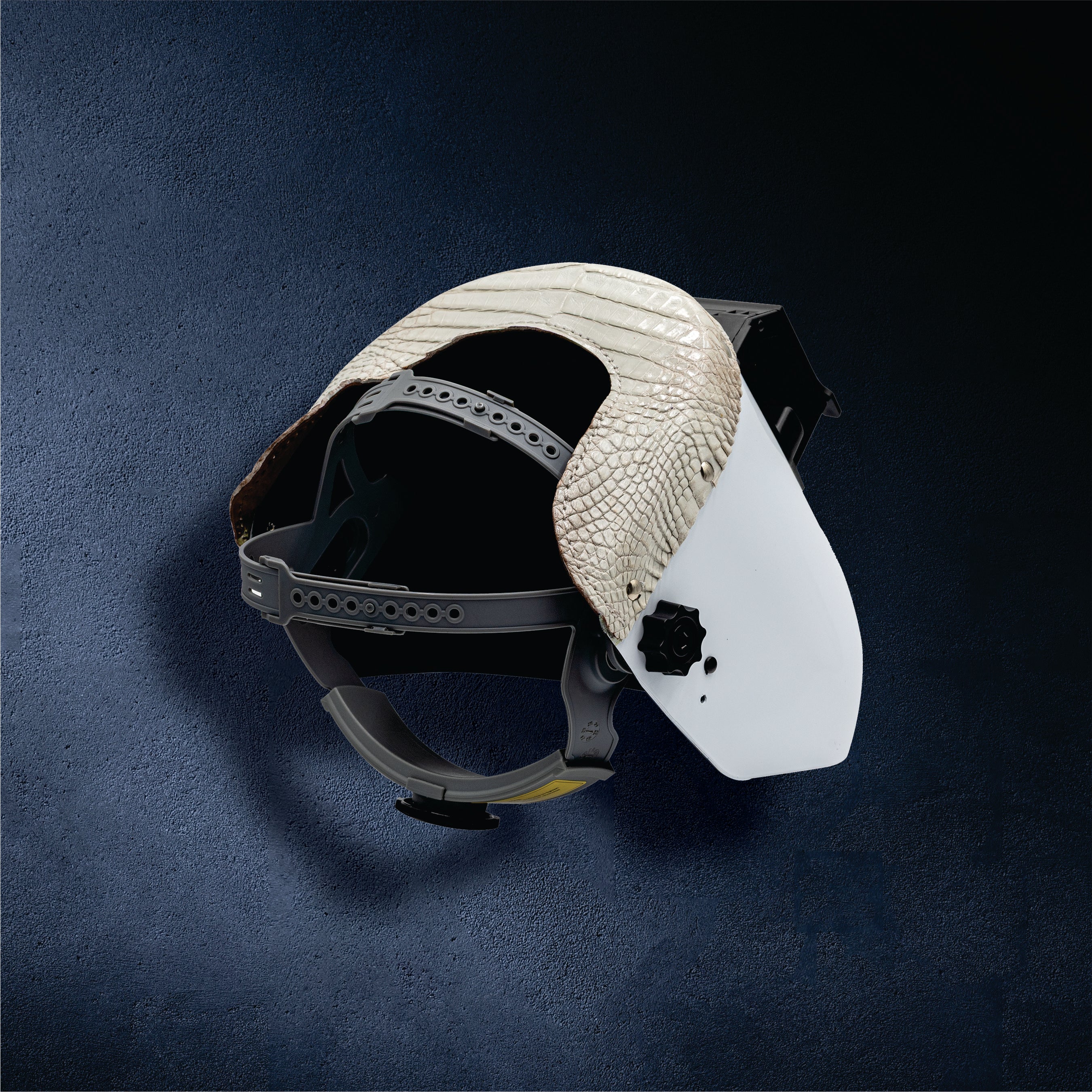 Outlaw Leather Proliner — White Shell with Natural Caiman
